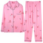 Cherry Print 2Pcs Pajama Set
