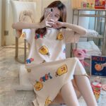 Chick Face Print Nightdress Single Pcs