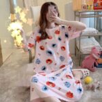 Light Pink Elmo Cartoon Print Nightdress Single Pcs