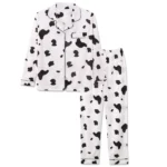 2Pcs Cow Printed Pajama Set
