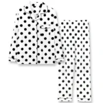 2Pcs Polka Dotted Printed Pajama Set