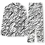 Zebra Print Pajama Set Women